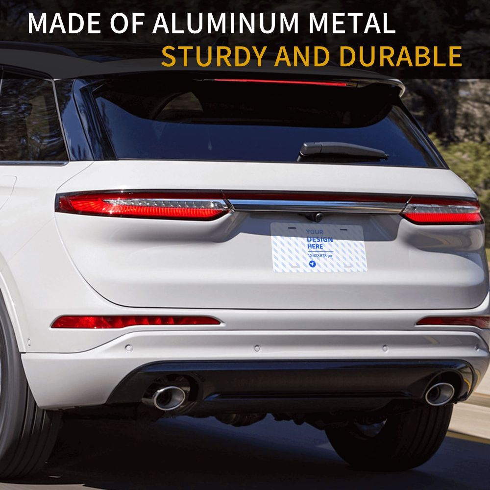 Lightweight And Durable Car Aluminum Front License Plate