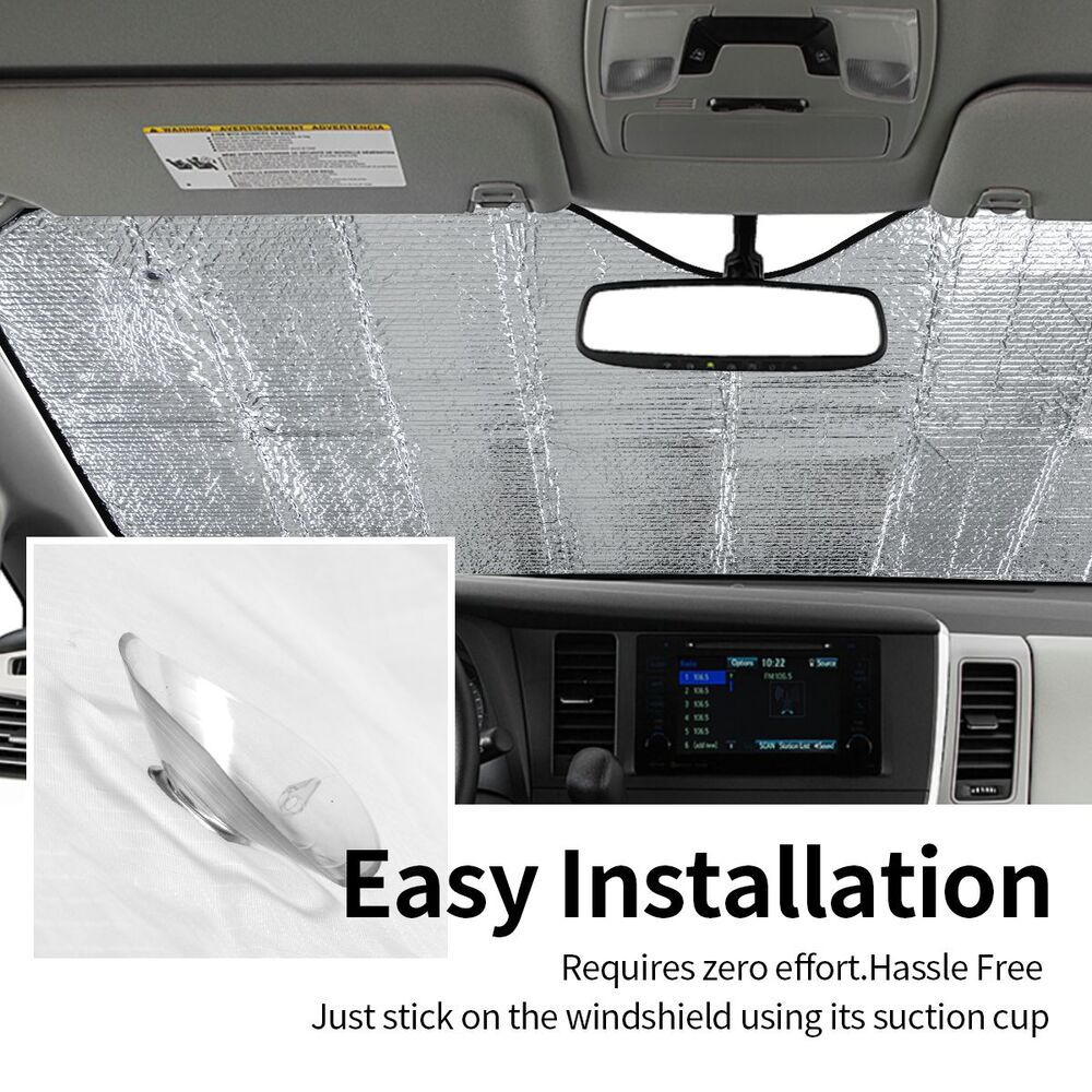 Stiff Heat Insulation Car Windshield Sunshade