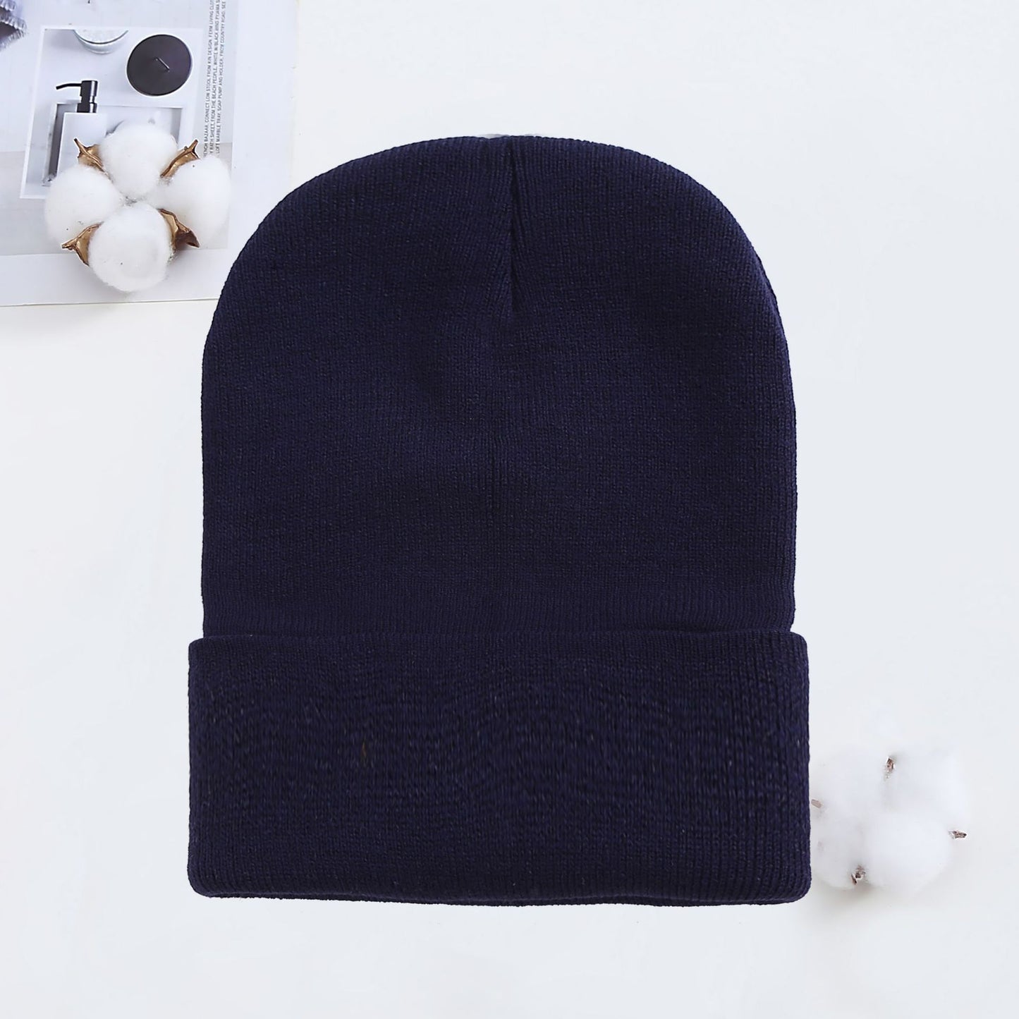 Knitted Hat AutumnWinter Cold Hat Couple Knitted Hat Candy Color