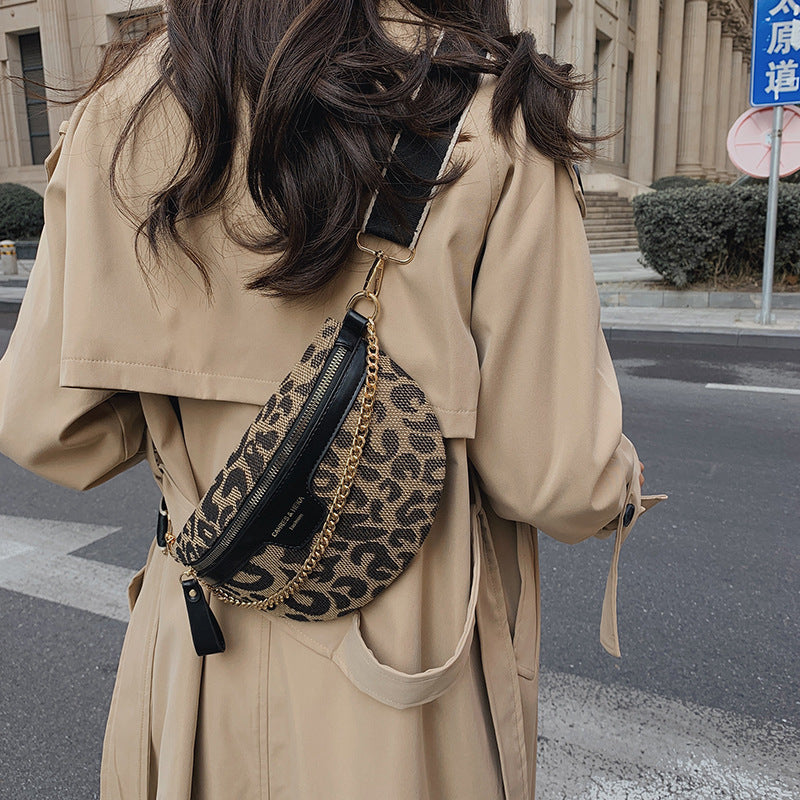 Women's Retro Fashion Leopard-print Shoulder Bag