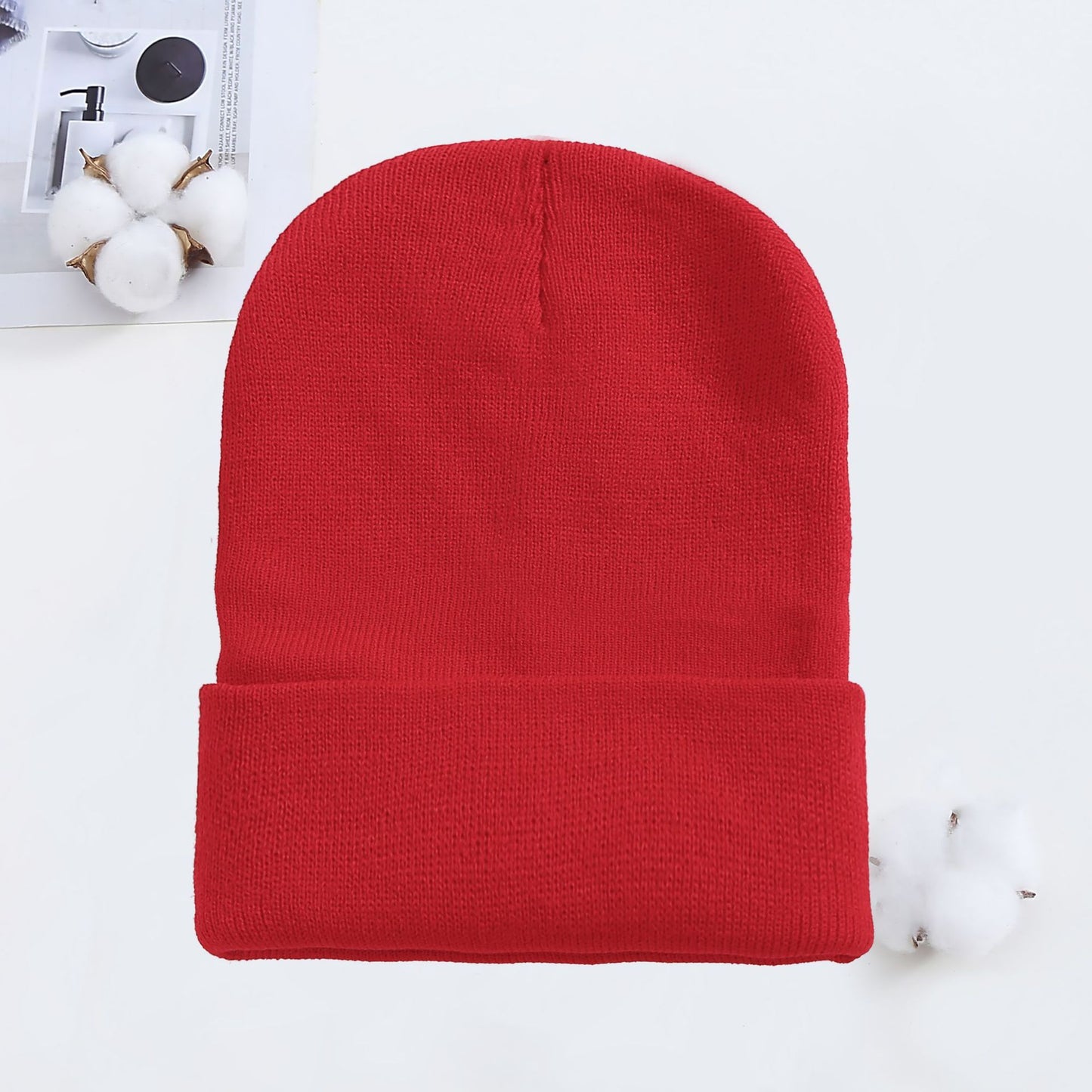 Knitted Hat AutumnWinter Cold Hat Couple Knitted Hat Candy Color