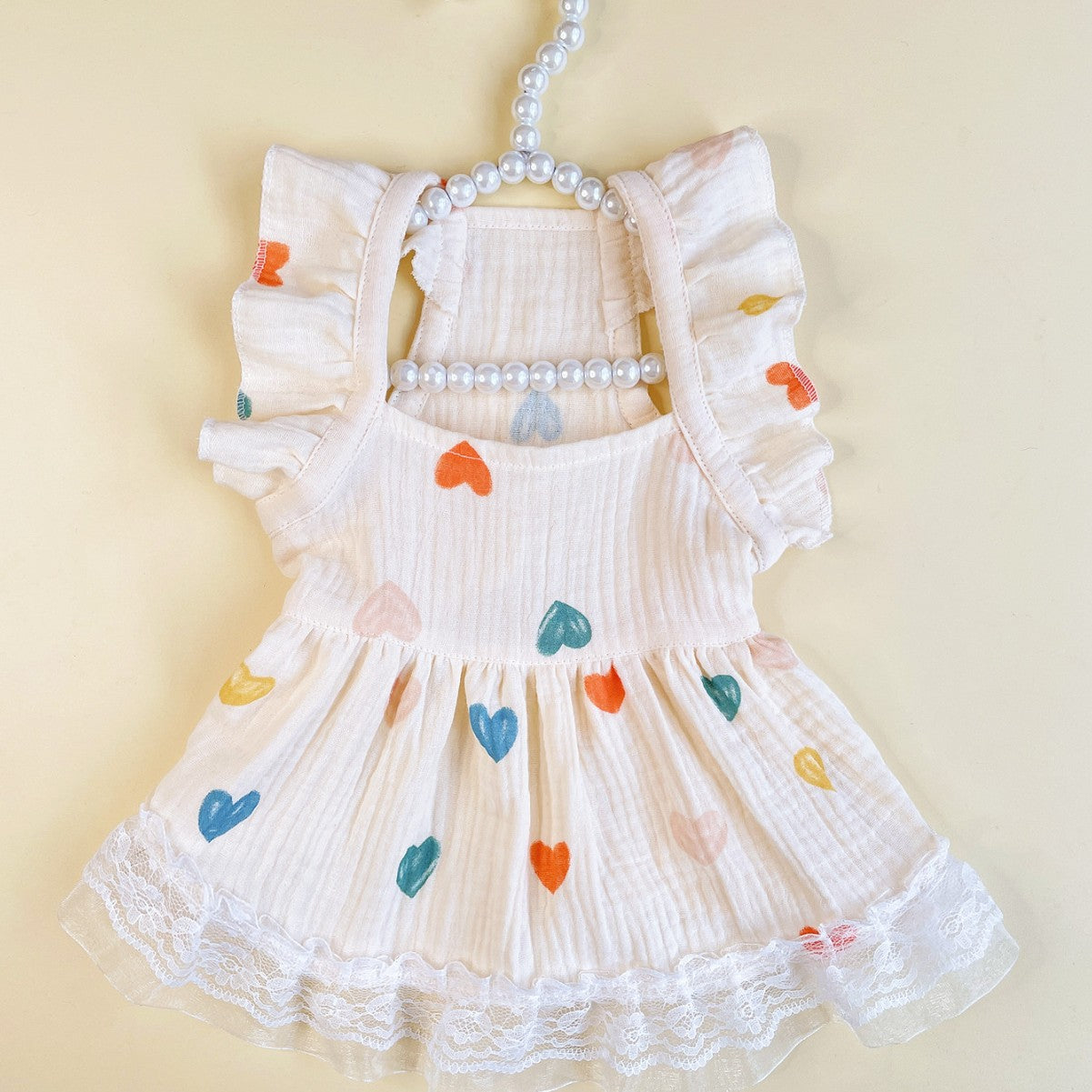 Love Heart Flying Sleeve Dress
