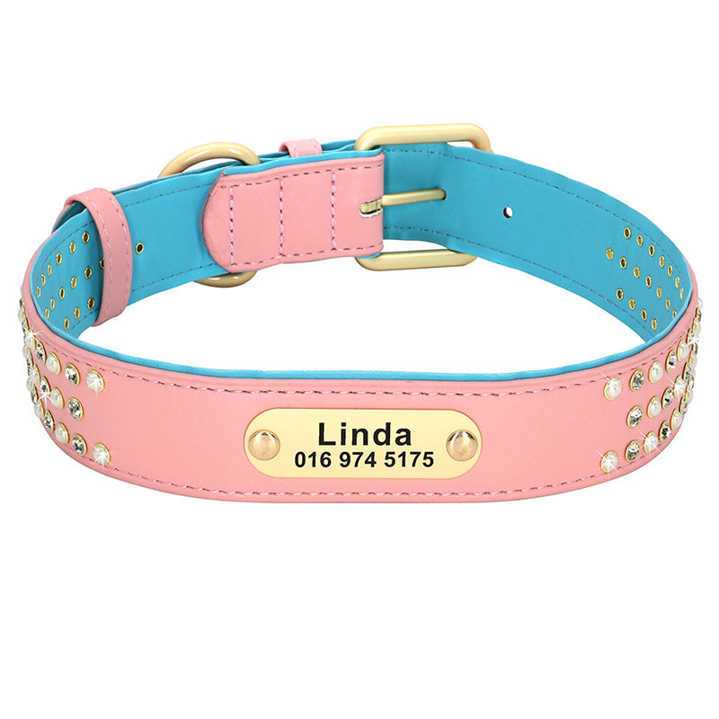 Dog Collar Labrador Golden Retriever Dubinde Shepherd Dog Brand Custom Lettering