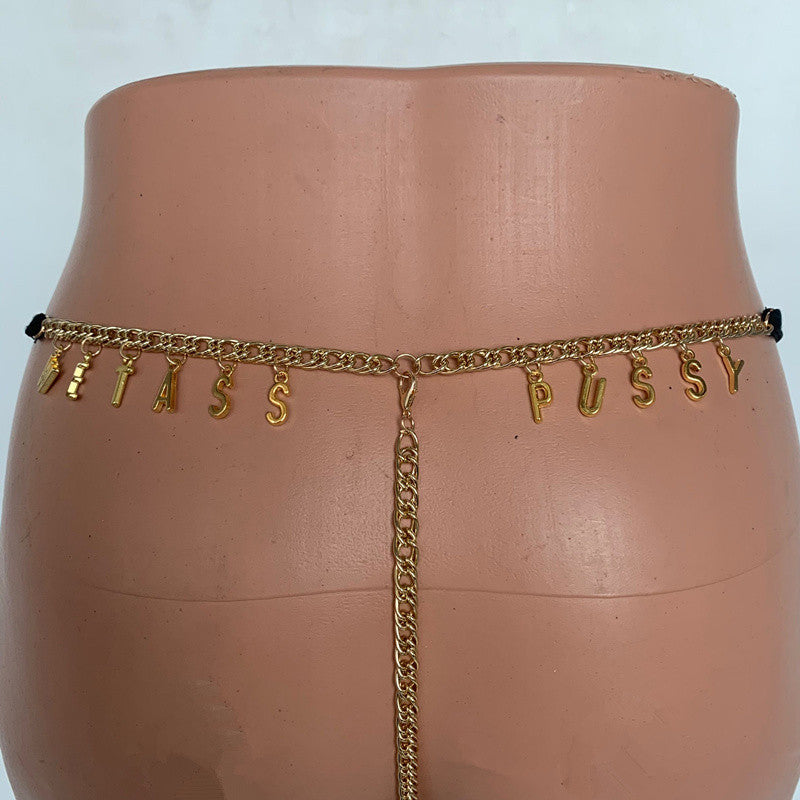 Customized Thong Waist Chain  Body Chain