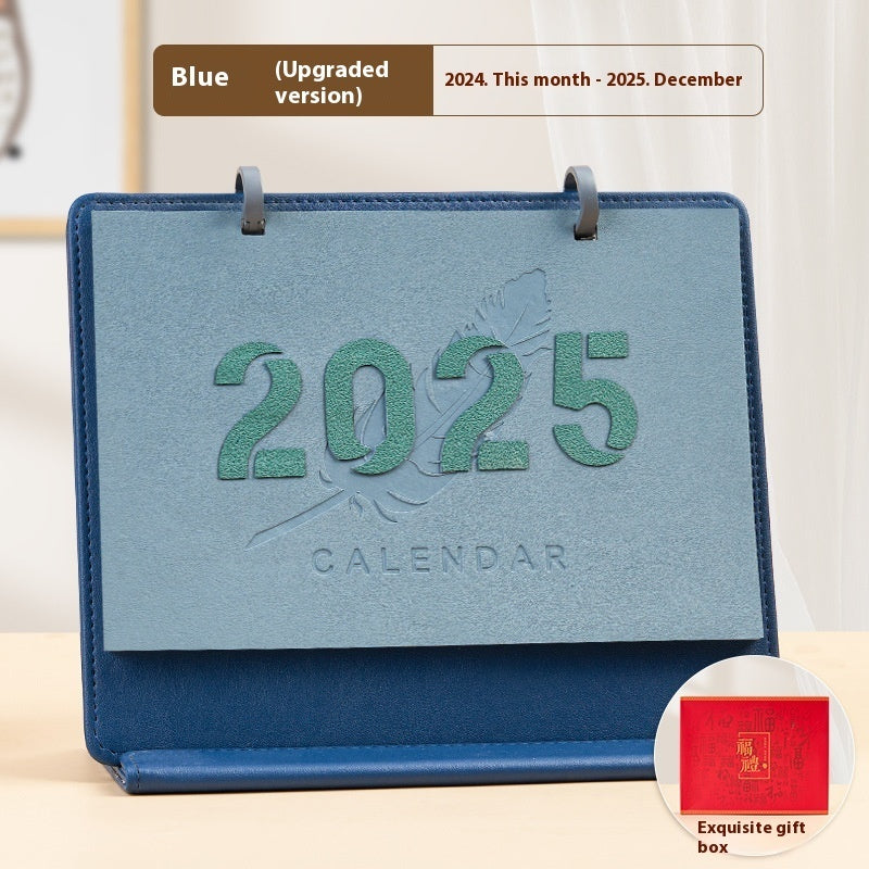 2025 Creative Magnetic Leather Frame Desk Calendar