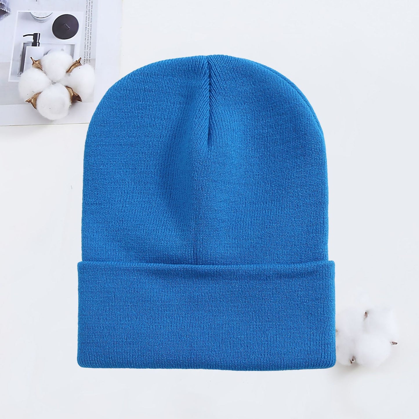 Knitted Hat AutumnWinter Cold Hat Couple Knitted Hat Candy Color