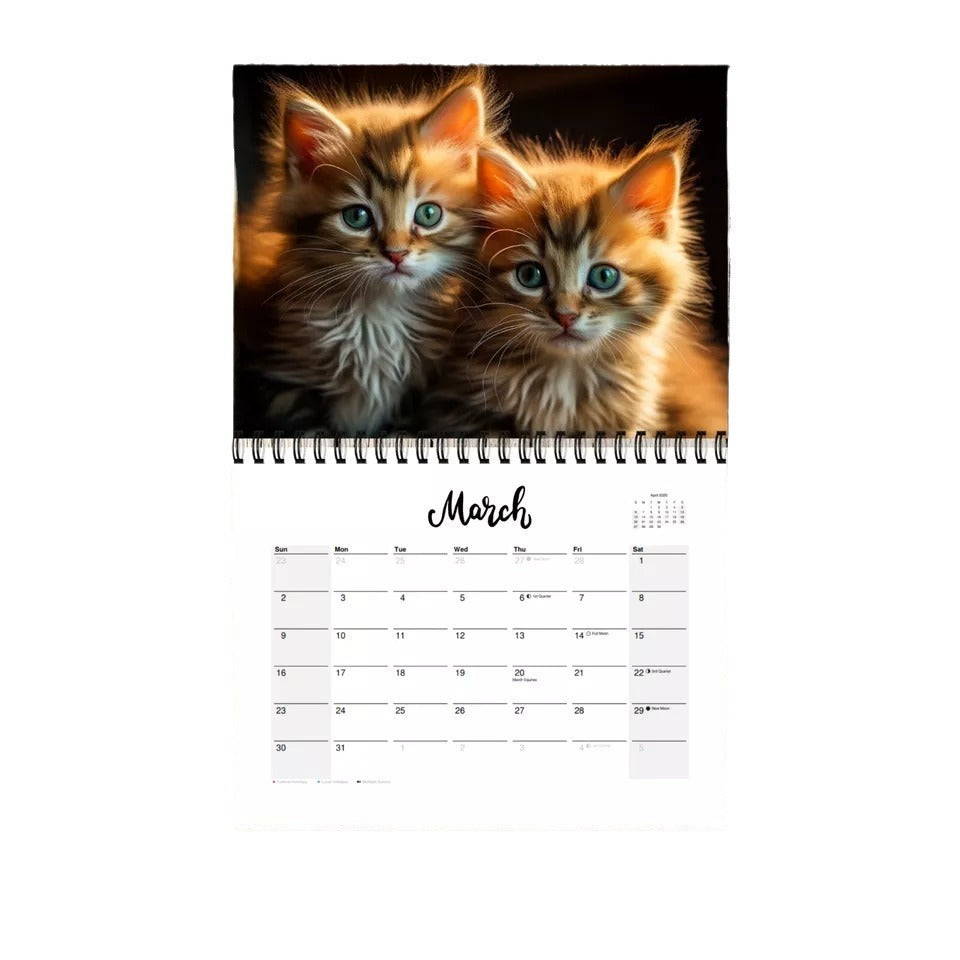 Spiral Calendar Cute Cat