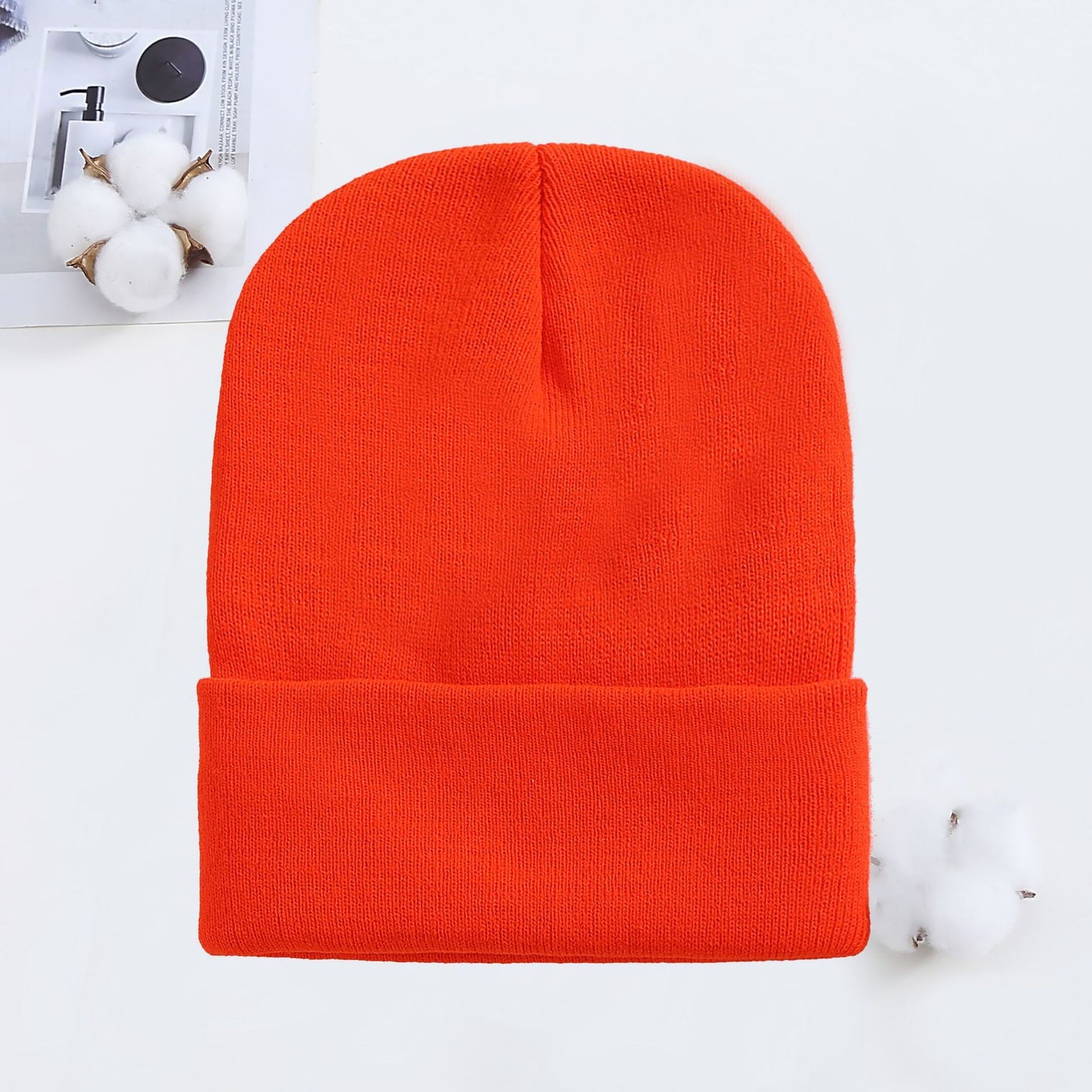 Knitted Hat AutumnWinter Cold Hat Couple Knitted Hat Candy Color